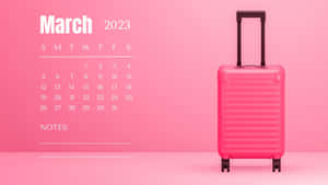 Vertical March 2023 Calendar Wallpaper