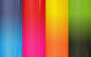 Vertical Rainbow Stripes With Brush Textures Wallpaper