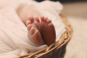 Very Cute Baby Feet Wallpaper