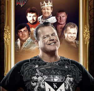 Veteran Wrestler Jerry Lawler In Action Wallpaper