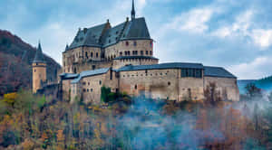 Vianden Castle Luxembourg Autumn Wallpaper