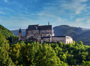 Vianden Castle Luxembourg Summer Wallpaper