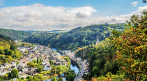 Vianden Luxembourg Scenic View Wallpaper