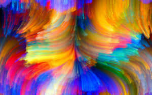 Vibrant Abstract Brushstrokes Wallpaper