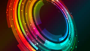 Vibrant_ Abstract_ Circle Wallpaper