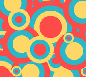 Vibrant Abstract Circles Pattern Wallpaper