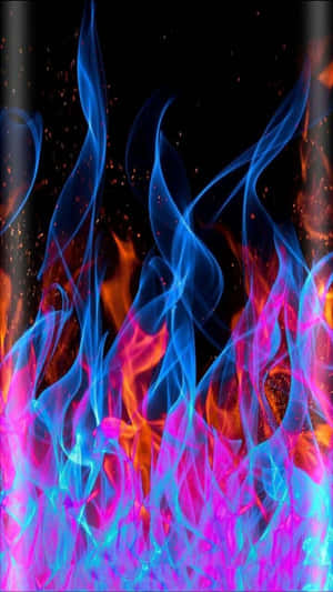 Vibrant_ Abstract_ Fire Wallpaper