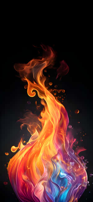 Vibrant_ Abstract_ Fire_ Artwork Wallpaper