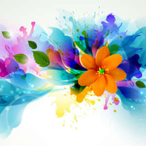 Vibrant_ Abstract_ Floral_ Artwork Wallpaper