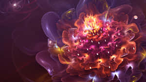 Vibrant_ Abstract_ Flower_ Art Wallpaper