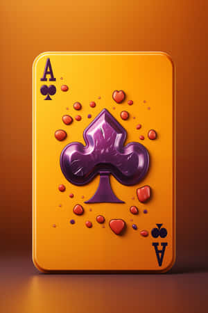 Vibrant Aceof Spades Card Wallpaper