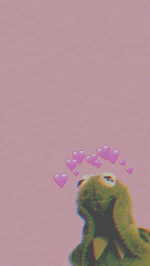 Vibrant Aesthetic Frog Wallpaper