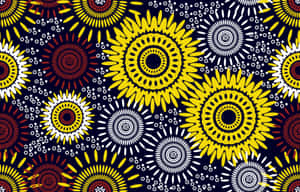 Vibrant African Print Pattern Wallpaper