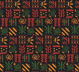 Vibrant African Print Pattern Wallpaper