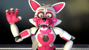 Vibrant And Colorful Funtime Foxy From Five Nights At Freddy's Sister Location Wallpaper