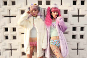 Vibrant And Colorful Harajuku Street Style Wallpaper