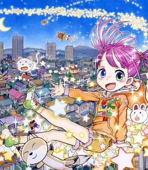 Vibrant And Colorful Japanese Pop Art Wallpaper