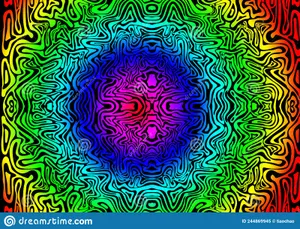 Vibrant And Colorful Psychedelic Colors Wallpaper