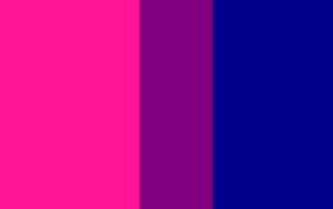 Vibrant And Expressive Bisexual Pride Flag Wallpaper