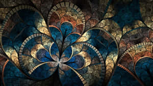 Vibrant And Intricate Psychedelic Fractal Pattern Wallpaper