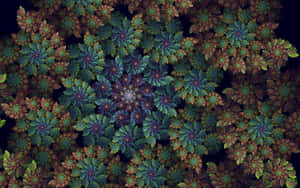 Vibrant And Intriguing Psychedelic Fractals Wallpaper