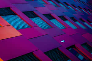 Vibrant_ Architectural_ Abstract Wallpaper