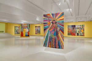 Vibrant Art Exhibit S F M O M A Wallpaper