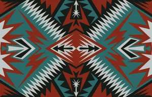 Vibrant Aztec Pattern Design Wallpaper
