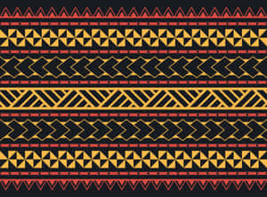 Vibrant Aztec Pattern Design Wallpaper