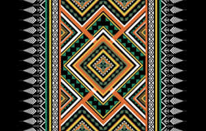 Vibrant Aztec Pattern Design Wallpaper