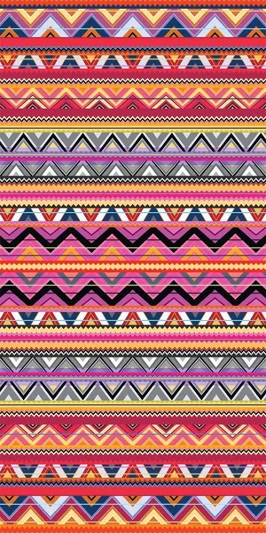 Vibrant Aztec Pattern Design Wallpaper