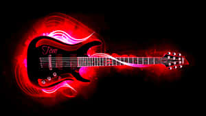 Vibrant_ Bass_ Guitar_ Art Wallpaper