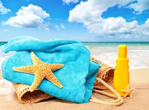 Vibrant Beach Accessories Awaiting Adventure Wallpaper