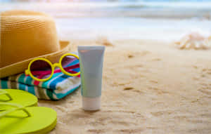 Vibrant Beach Accessories Collection Wallpaper