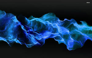 Vibrant Blue Smoke Wallpaper