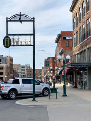 Vibrant Cityscape Of Downtown Lincoln, Nebraska Wallpaper