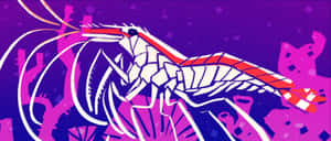 Vibrant Cleaner Shrimp In Its Natural Tropical Environment Wallpaper