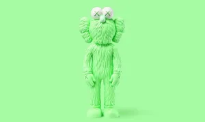 Vibrant Collection Of Kaws Figures On Display Wallpaper