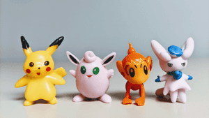 Vibrant Collection Of Pokemon Toys On Display Wallpaper