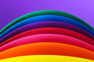Vibrant Color Spectrum Arch Wallpaper