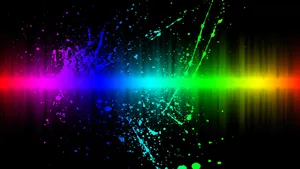 Vibrant Color Spectrum Splash Wallpaper