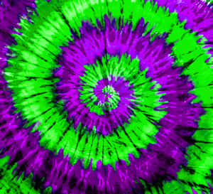 Vibrant Colors Of Neon Green And Purple Wallpaper