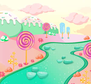 Vibrant Colours Of Candy Land Wallpaper