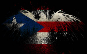 Vibrant Cuban Flag With Powerful Eagle Symbol Wallpaper