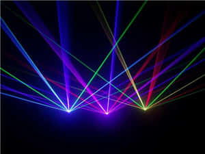 Vibrant D J Laser Lights Display Wallpaper