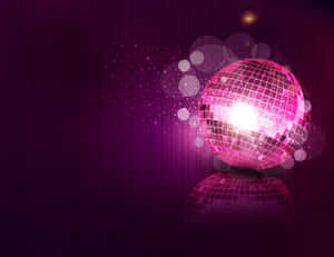 Vibrant Disco Ball Glow Wallpaper