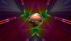 Vibrant Dj Lighting Illuminating A Nightclub Party Wallpaper