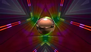 Vibrant Dj Lighting Illuminating A Nightclub Party Wallpaper