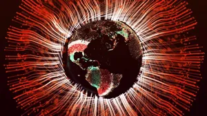 Vibrant Earth Light Rays Wallpaper