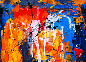 Vibrant Expressionist Landscape Painting Wallpaper